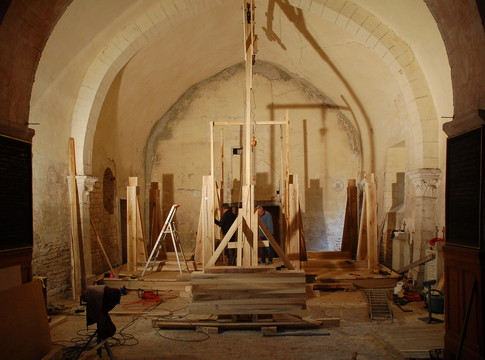 Intérieur de la chapelle de la Commanderie de Bellecroix
