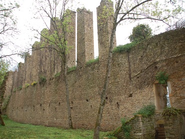 Le jeu de Paume du château de Lourdon en 2015