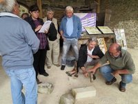 Atelier de taille de pierre au château de Bissy-sur-Fley